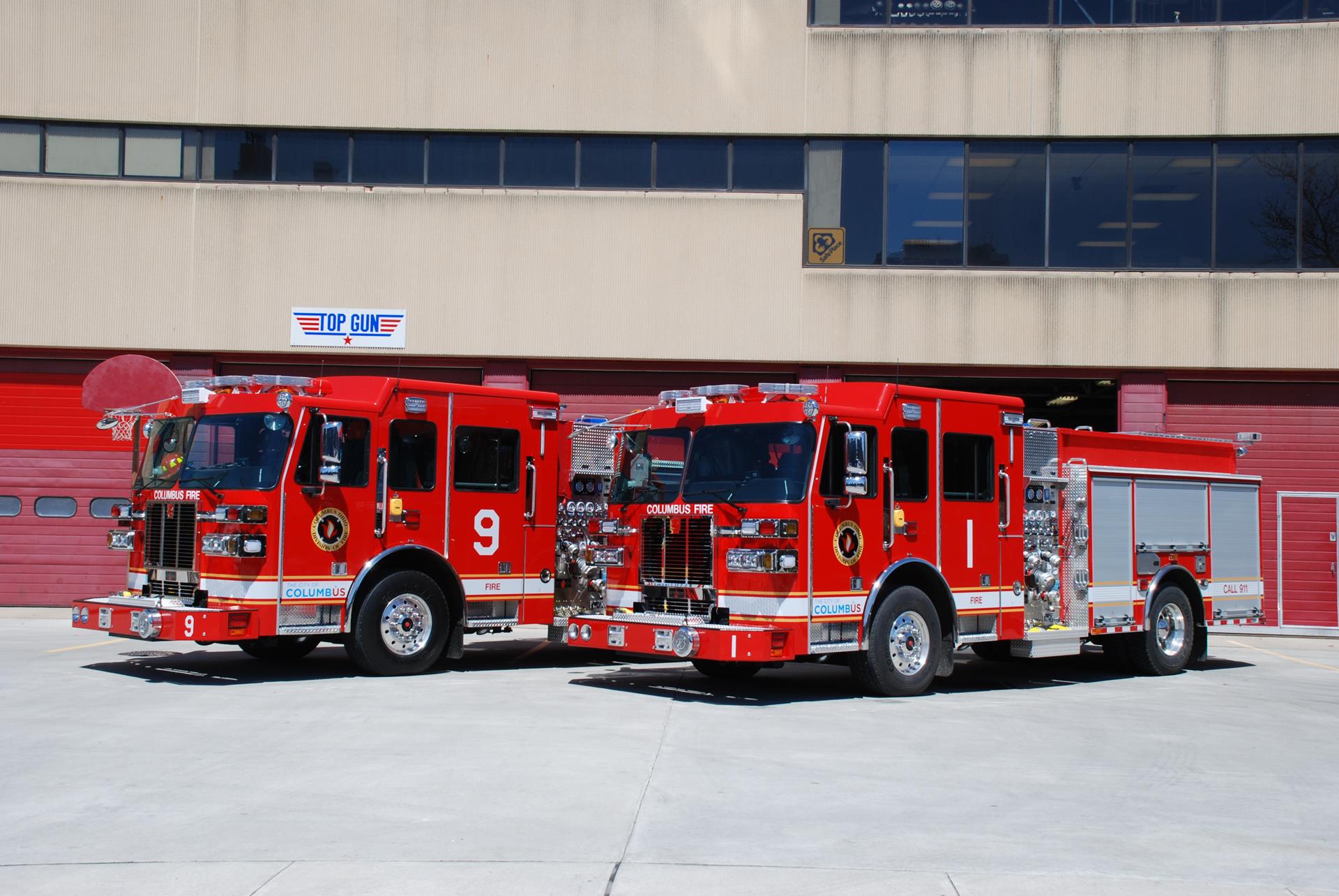 Fire Apparatus Slide Orlando FL Fire Dept Tower 1 1985 Sutphen Aerial Tower  FL26