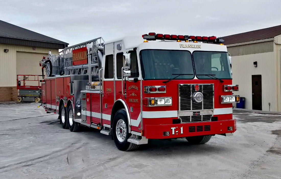 Orlando FL E5 Sutphen pumper Fire Apparatus Slide