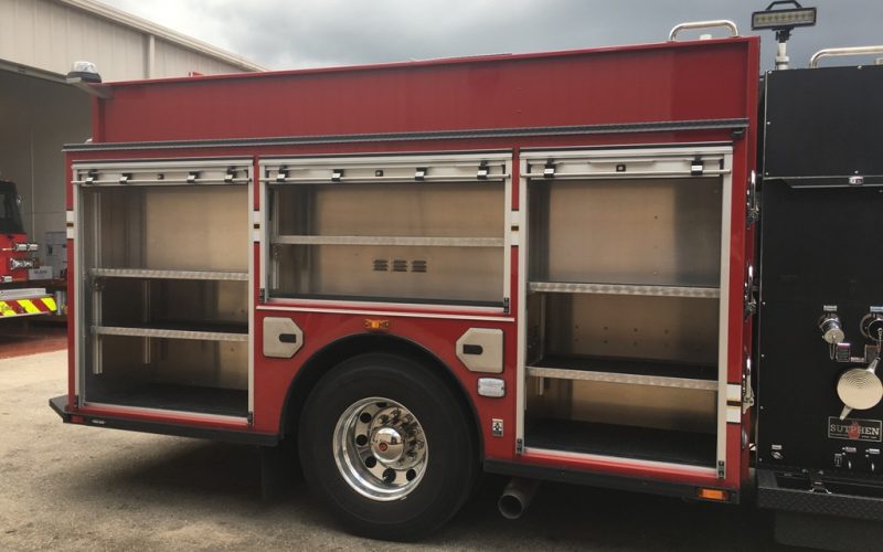 Orlando FL E5 Sutphen pumper Fire Apparatus Slide